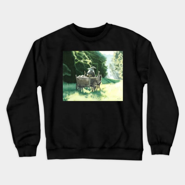 A Wizard is Never Late Crewneck Sweatshirt by aquarielle